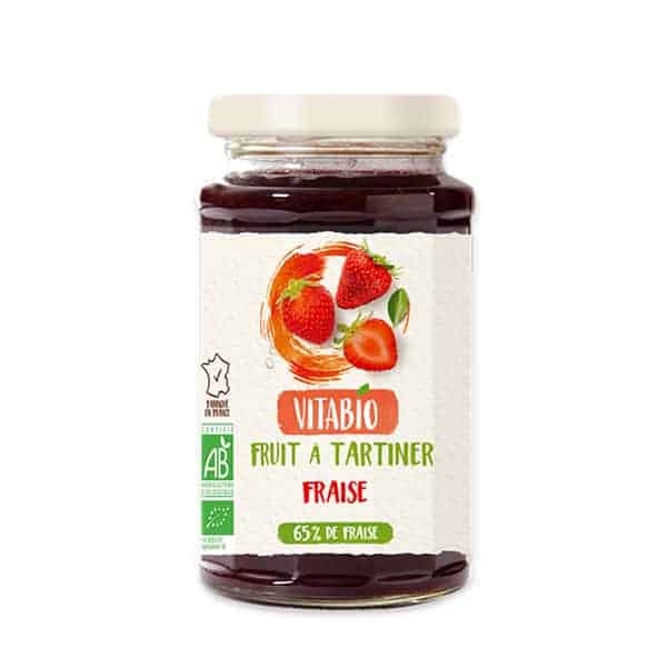 Vitabio Organic Fruit Spread Stawberry, 290g