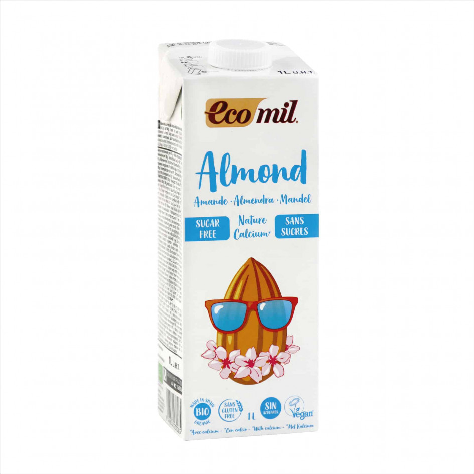 Ecomil Almond Milk Sugar-free Calcium 1L