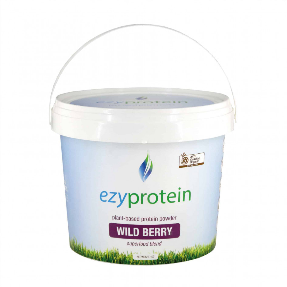 Ezyprotein Vegan Wild Berry Protein Powder & Superfood Blend, 800g