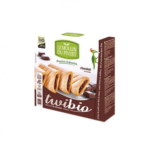 Box of Le Moulin Twibio Biscuits Filled with Chocolate