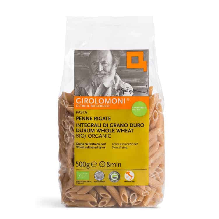 Girolomoni Whole Wheat Penne Rigate Pasta, 500g