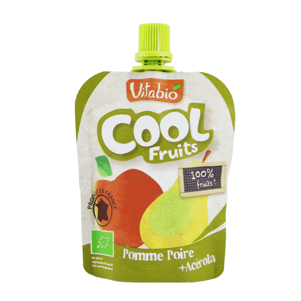 Vitabio Cool Fruit - Apple & Pear Juice, 12 x 90g