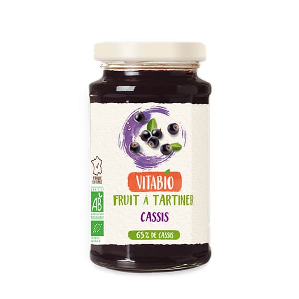Vitabio Organic Fruit Spread - Blackcurrant, 290g