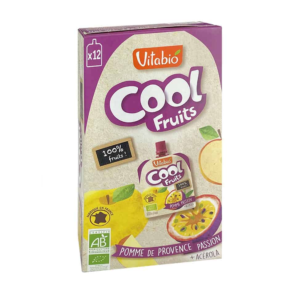 Vitabio Organic Cool Fruit Apple Passion Fruit 12 X 90g Why Not