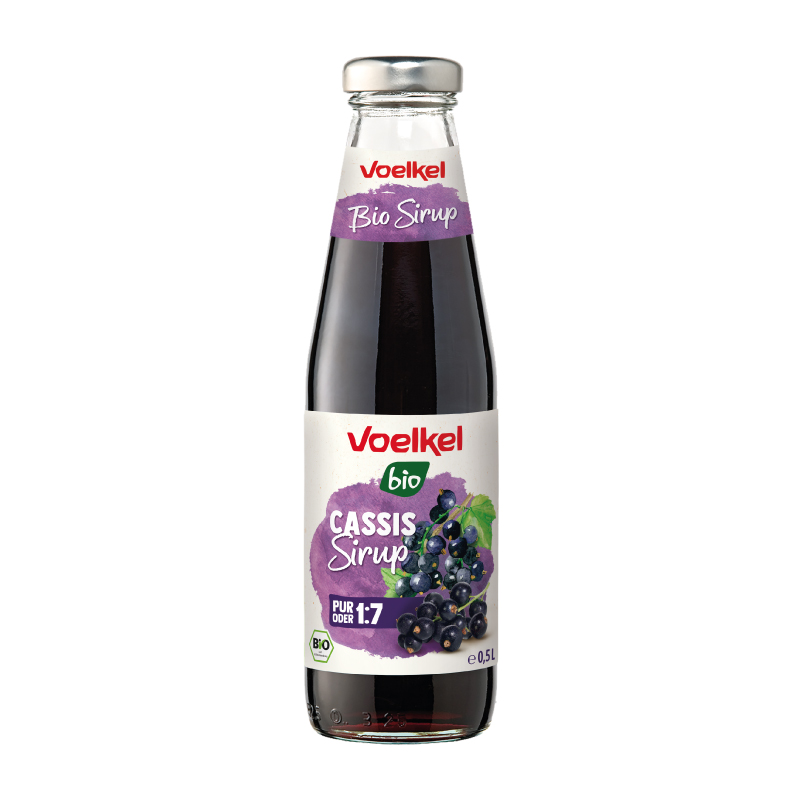 Voelkel Organic Blackcurrant Syrup, 500ml