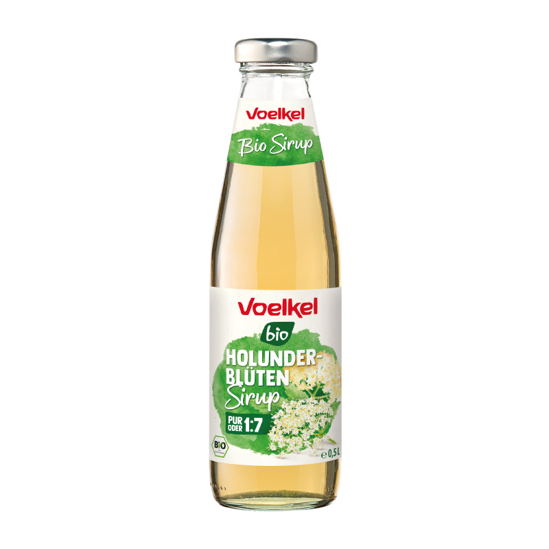Voelkel Organic Elderflower Syrup, 500ml