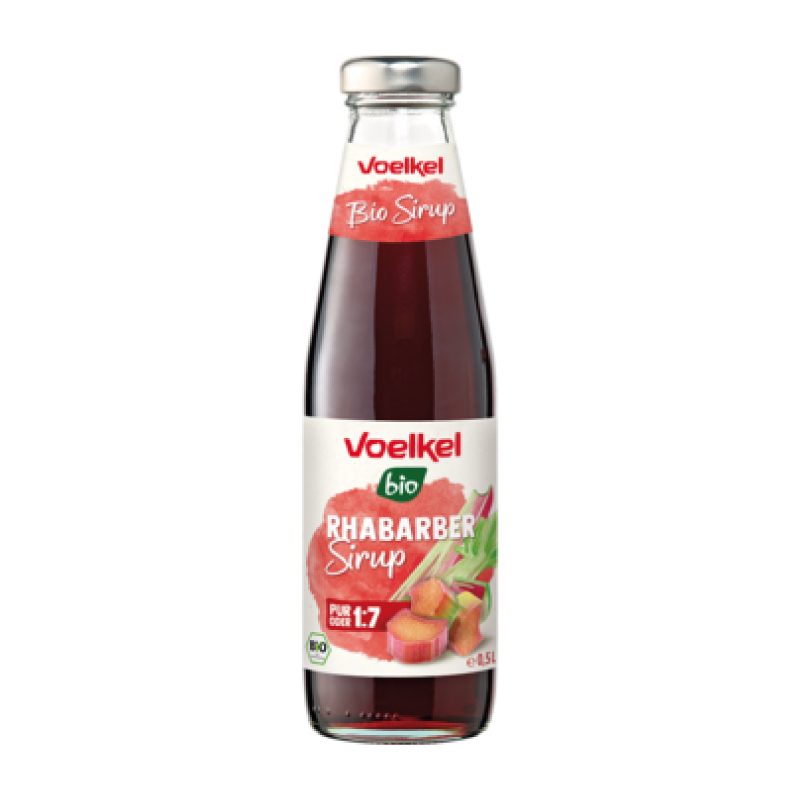 Voelkel Organic Rhubarb Syrup, 500ml