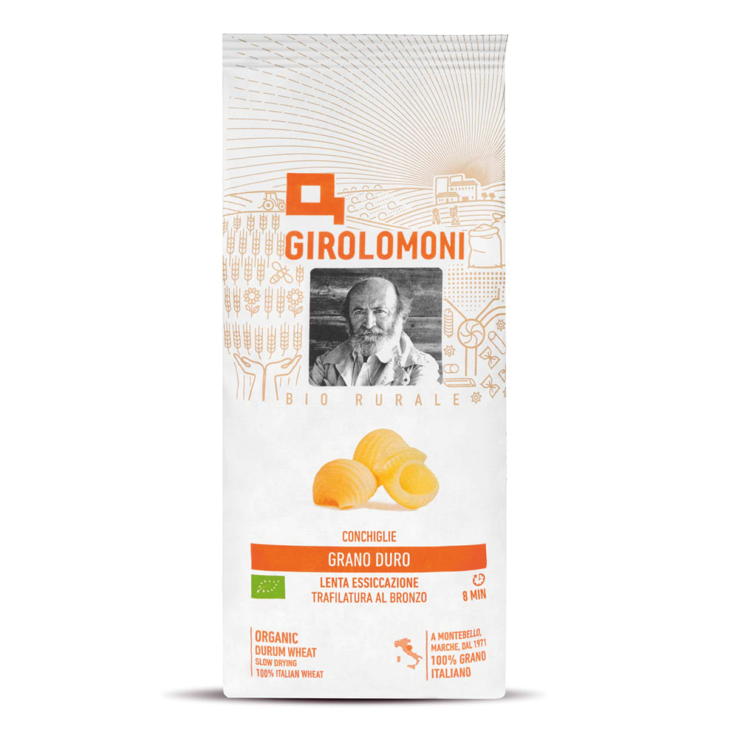 Girolomoni Organic Conchiglie pasta, 500g
