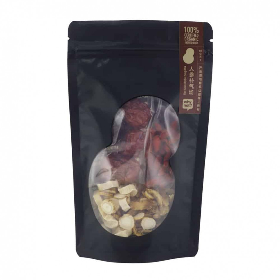 Why Not? Ren Shen Herbal Soup Mix 有机人参补气汤, 68g