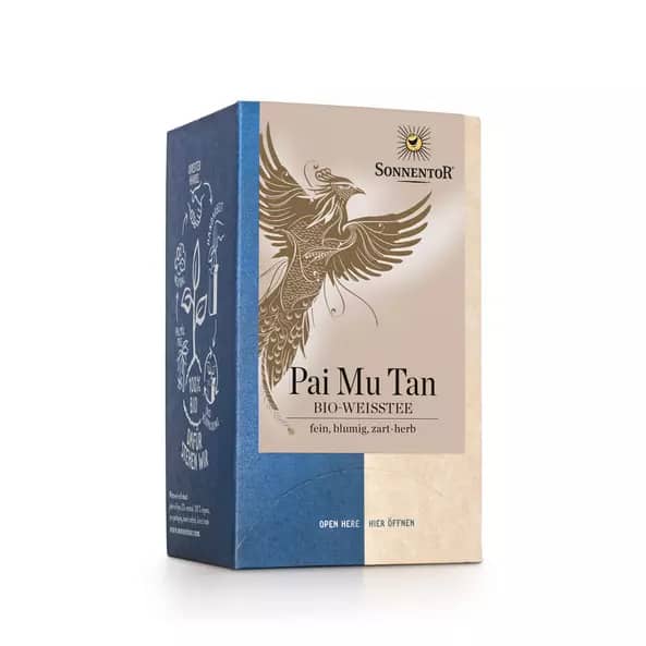 Sonnentor White Tea Pai Mu Tan Tea, 18 bags