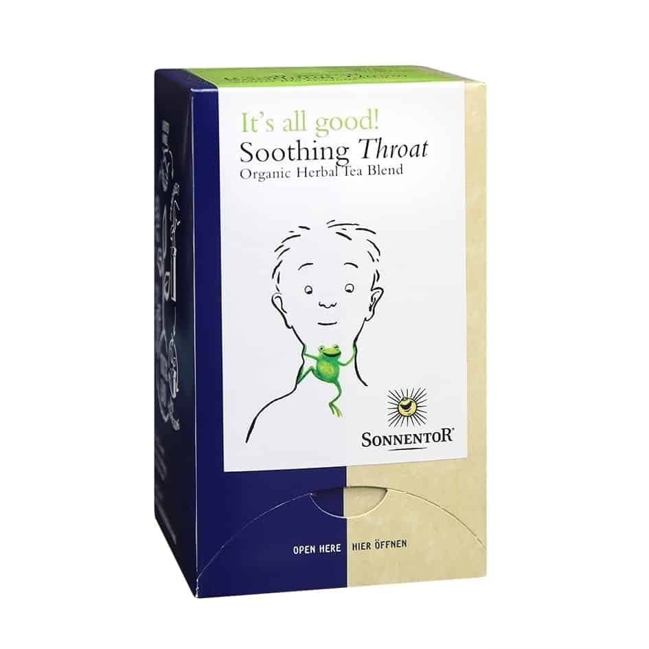 Sonnentor Organic Soothing Throat Tea, 18 tea bags