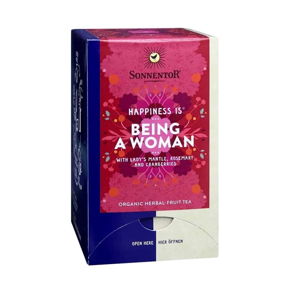 Sonnentor Organic Happiness is... Being a Woman Tea Blend, 18 tea bags