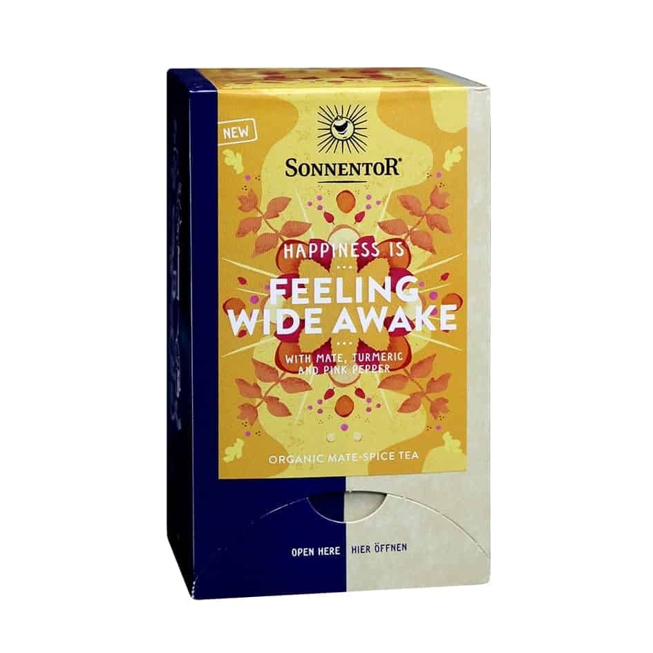 Sonnentor Organic Happiness is... Feeling Wide Awake Tea Blend, 18 tea bags