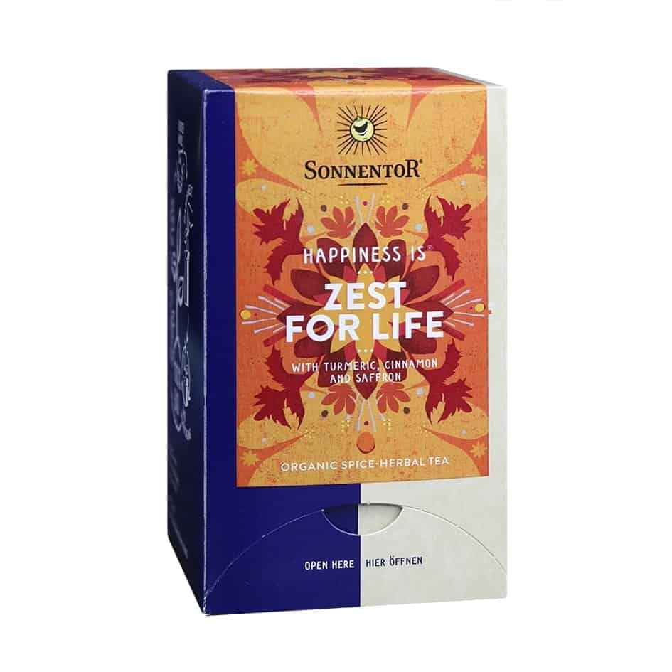 Sonnentor Organic Happiness is... Zest for Life Tea Blend, 18 tea bags