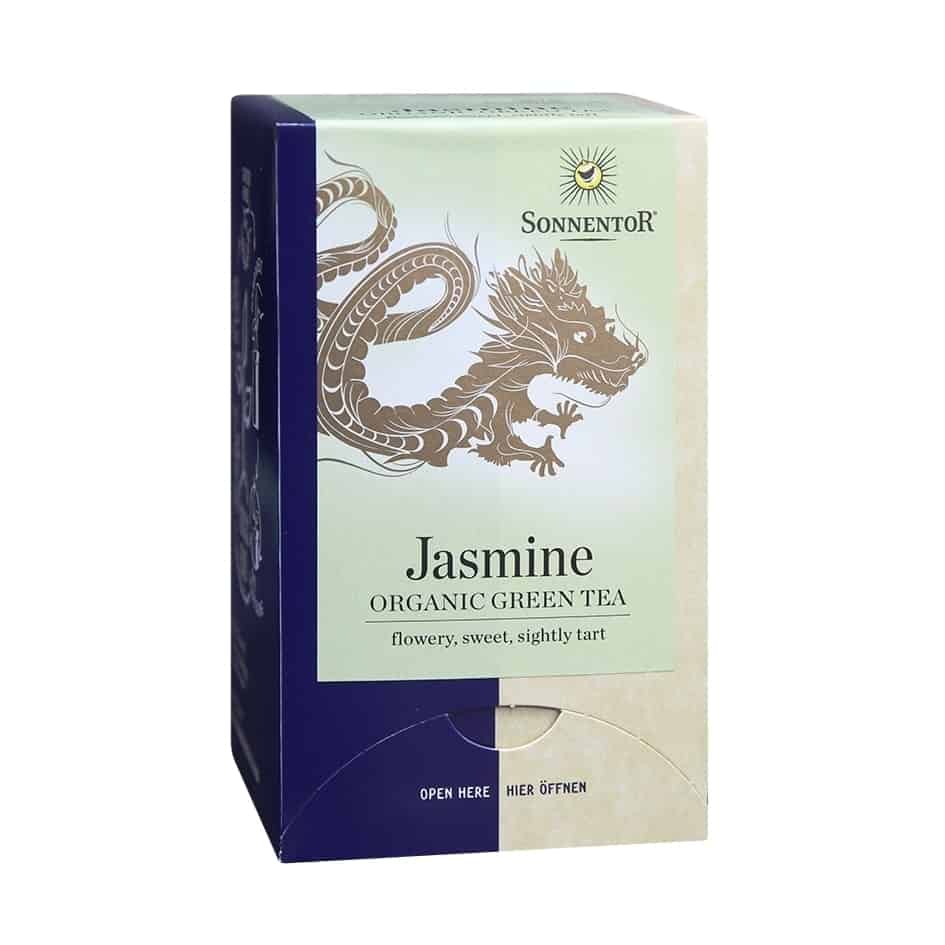 Sonnentor Organic Jasmine Green Tea, 18 tea bags