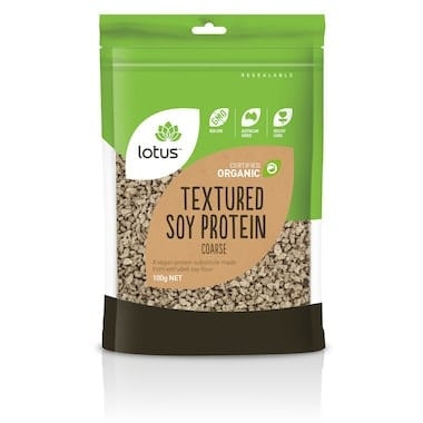 Lotus Textured Soy Protein (TVP) Coarse, 100g