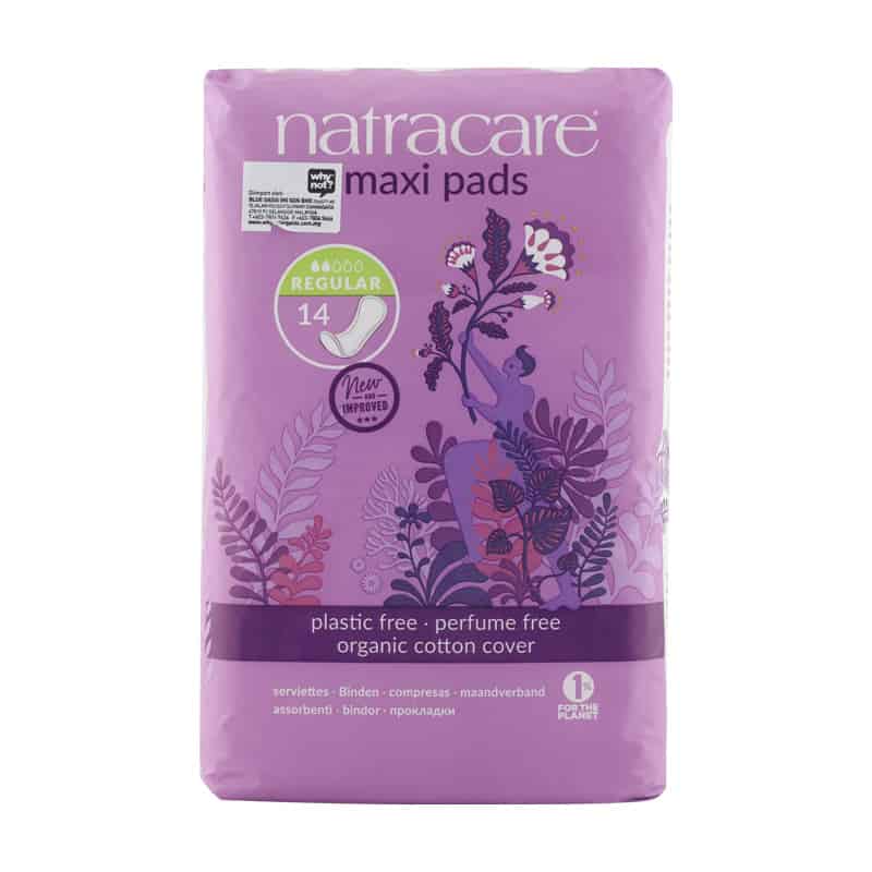 Natracare Natural Maxi Pads Regular, 14pc