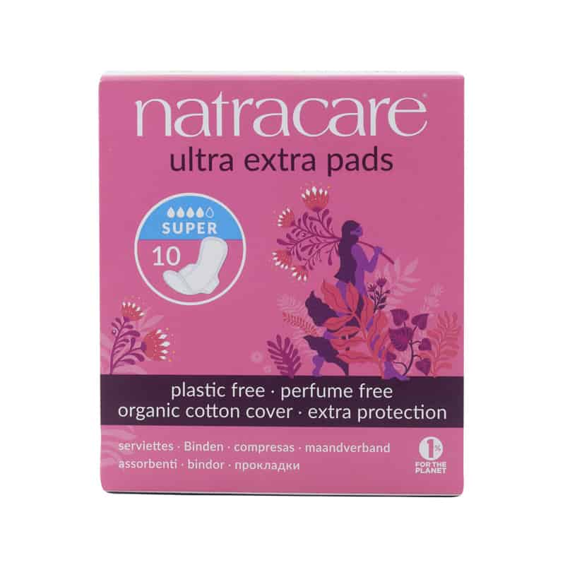 Natracare Ultra Extra Super Pads, 10pcs