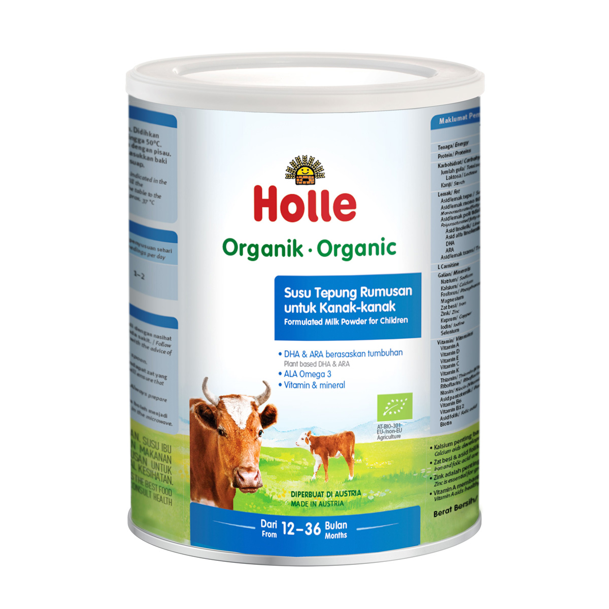 Holle Formulated Milk Powder for Children (12-36 Months), 400g