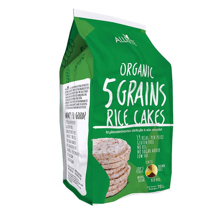 Allrite Organic 5-Grain Rice Cracker, 80gm