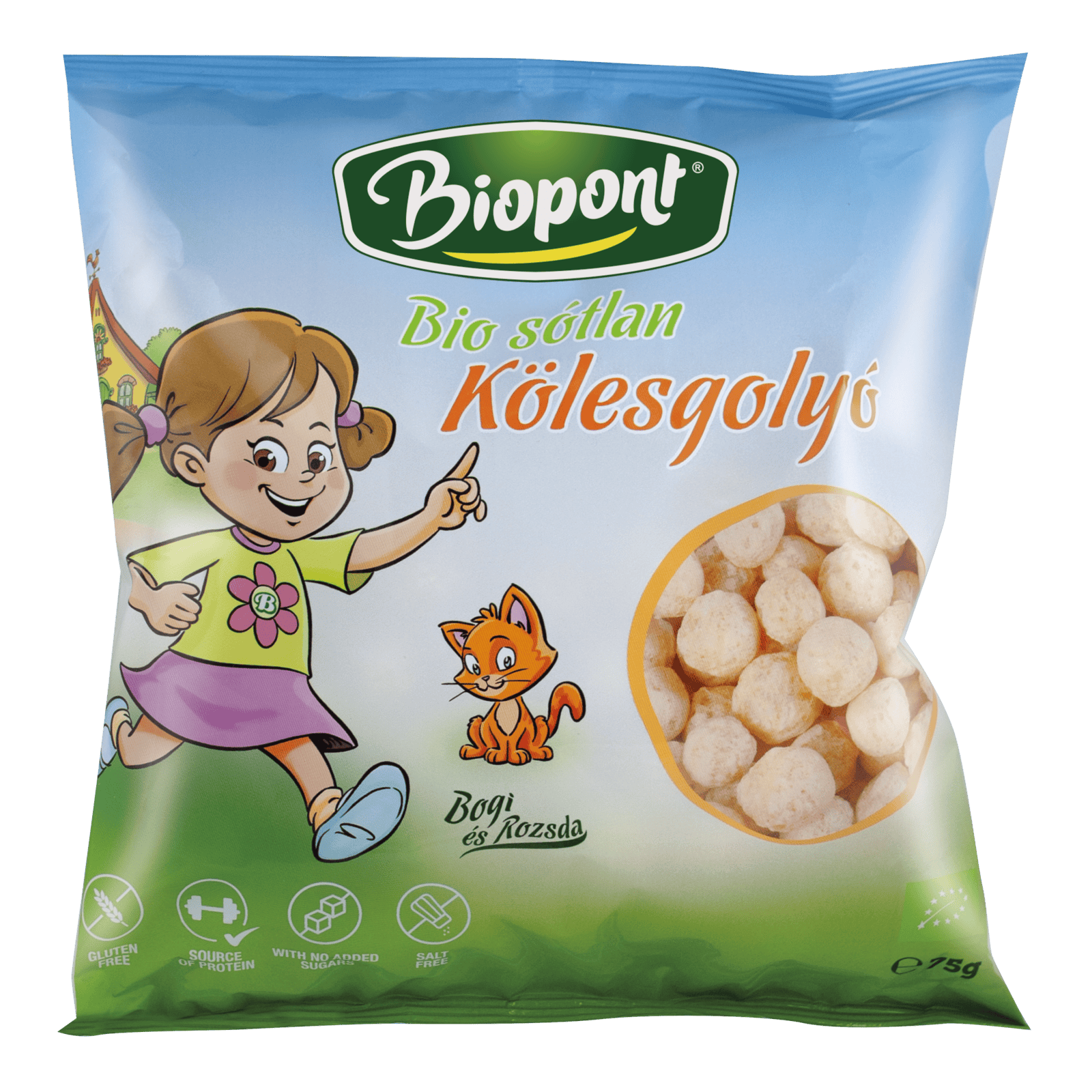 Biopont Organic Millet Balls "Bogi" Unsalted, 75gm