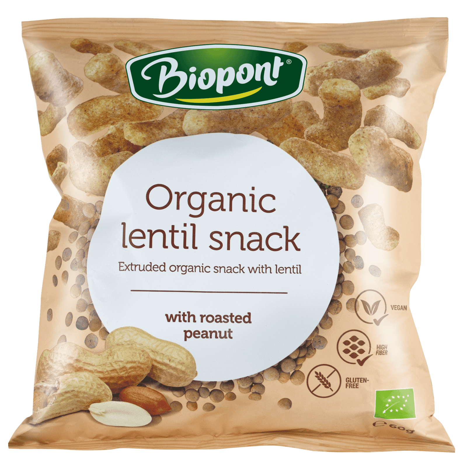 Biopont Organic Roasted Peanut, 60g