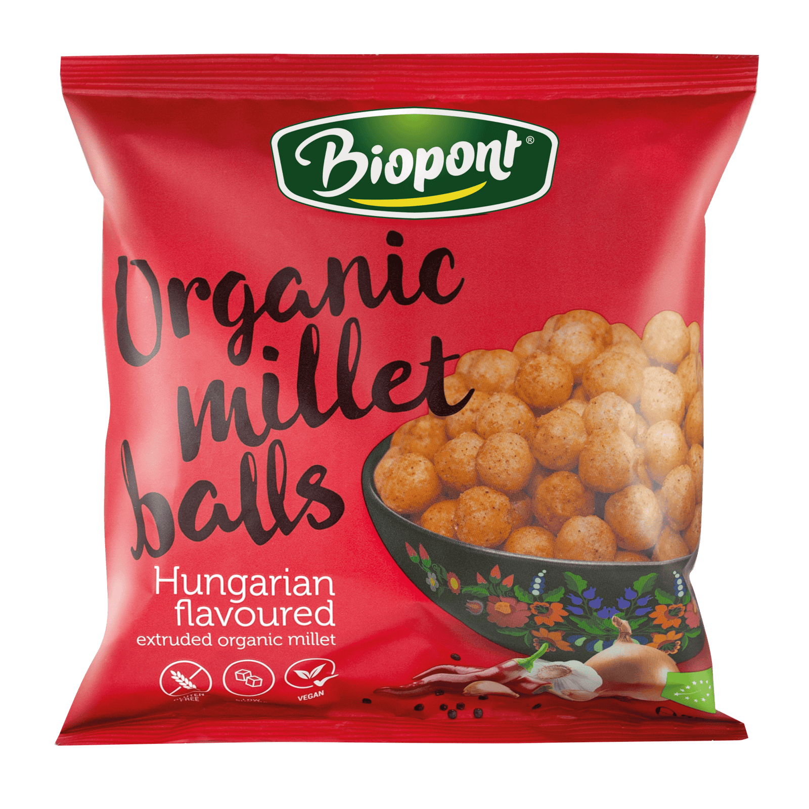 Biopont Organic Millet Balls Hungarian Flavoured, 60gm  NEW