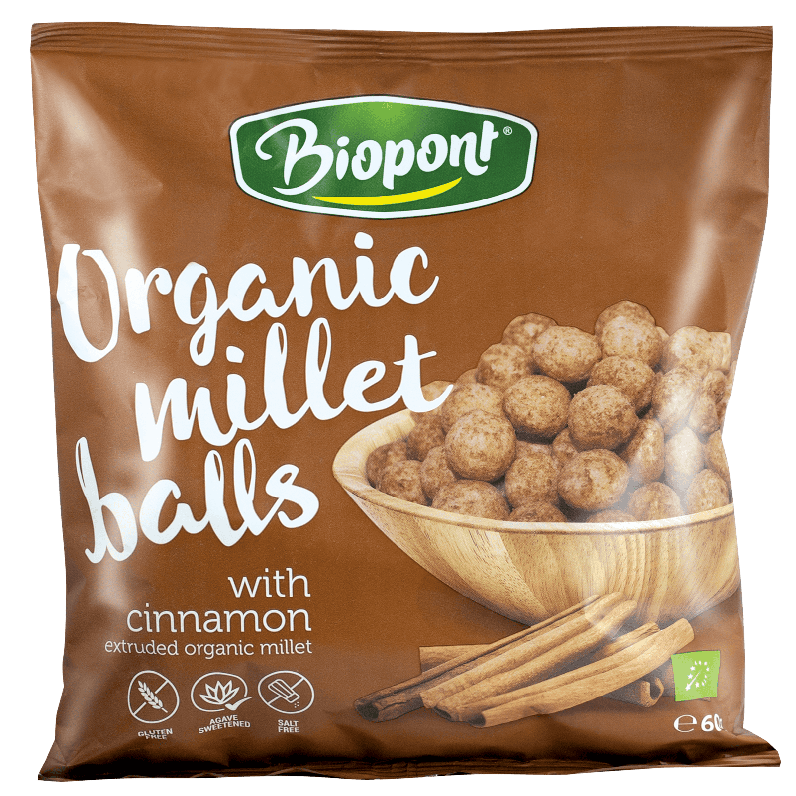 Biopont Organic Millet Balls with Cinnamon, 60gm