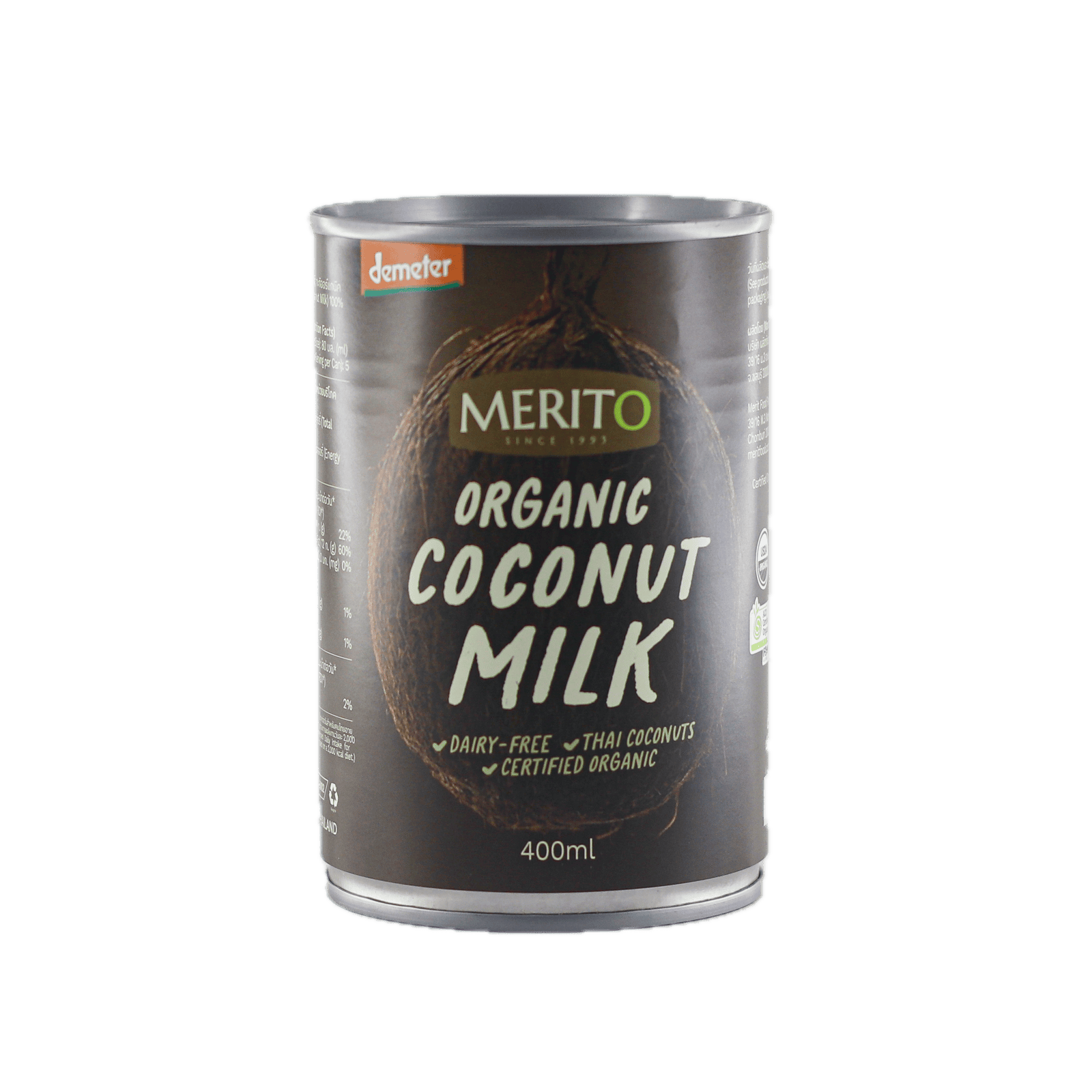 MeritO Organic Coconut Milk, 400g (Demeter)