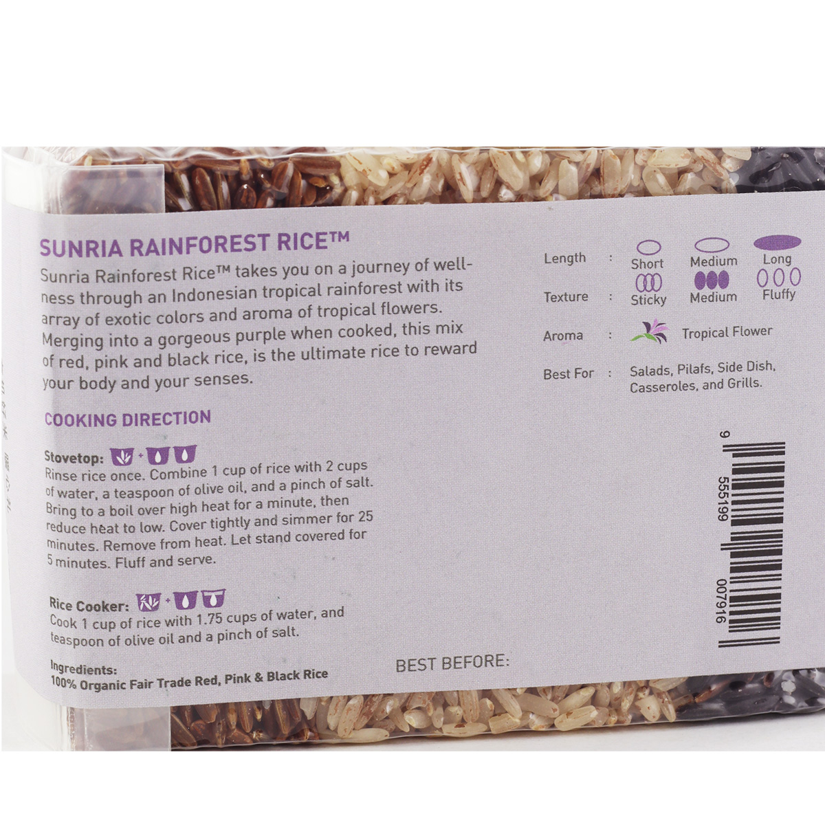 Sunria Rainforest Rice, 250g