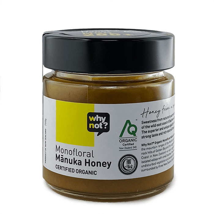 why not? Organic Monofloral Mānuka Honey MGO 285+, 250g